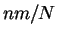 $ nm/N$