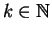 $ k\in
\mathbb {N}$