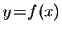 $ y\!=\!f(x)$