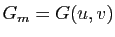 $ G_m=G(u,v)$