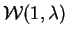 $ {\cal W}(1,\lambda)$